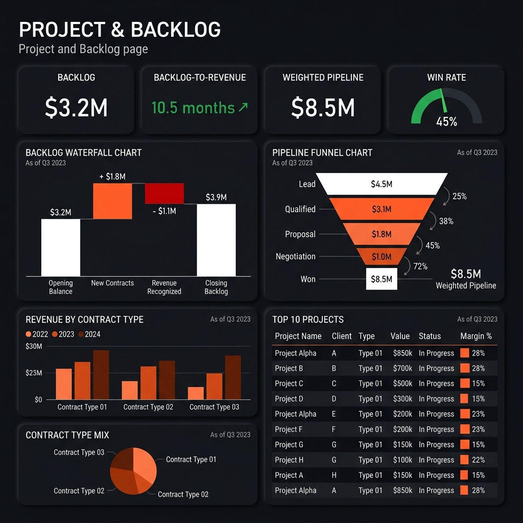 Project & Backlog Dashboard